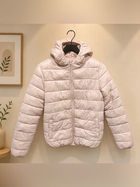 George Light Pink Puffer Jacket for Kids